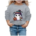 thumbnail image 1 of Chandail en Molleton Mode Filles Halloween Imprimé Mignon Col Rond Manches Longues Chandail Décontracté pour Enfants, 1 of 4