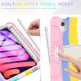 thumbnail image 6 of Allytechgroup for iPad Mini 7 Kids Case, for iPad Mini 6th/7th Generation Cases with Pencil Holder Kickstand Shockproof Protective Back Cover for iPad Mini 6/7 Case 8.3 Inch, Colourfulpink, 6 of 8