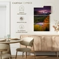 thumbnail image 5 of Elephant Stock Bear Lake Fall Sunset Wall Art - Vertical Multi Panel Canvas - Living Room Wall Decor - Nature Multi Panel - Blue And Purple Decor - 24" x 38", 5 of 8