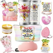 Best Teacher Christmas Gifts, Teacher Appreciation Gifts, 9Pcs Unique Gifts Ideas from Students - Basket Box for Teachers,New Year, Christmas, Valentine's Day, Birthday Gifts for Teacher