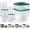 Green Lids, variant on 8 Pcs Restaurant Food Storage Containers with Lids Set 2Qt and 4Qt Commercial Restaurant Square Storage Containers Clear Food Cereal Container for Kitchen Freezer (Blue Lids)