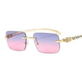thumbnail image 1 of Sunglasses Colorful Leopard Head Decorative Frameless Small Square Sunglasses Retro Trend Personalized Sunglasses, 1 of 5
