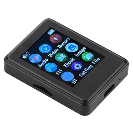NFTIGB Digital MP3 Player with Bluetooth 5.0, Portable Music and Video Player with 16GB Memory Card, Black (5.12 inches / 13 cm)