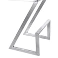 thumbnail image 2 of Armen Living Atlantis Contemporary Faux Leather Counter Stool in Gray, 2 of 8