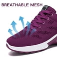thumbnail image 3 of BERANMEY Women's Comfort Sneakers Lightweight Breathable Mesh Walking Shoes with Air Cushion for Casual Wear, 3 of 8