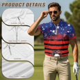 thumbnail image 5 of Aplkyhs American Flag Bald Eagle Matching Golf Shirts for Couple His and Hers Golf Shirts 4-Way Stretch Matching Mens Hawaiian Shirt Suitable for Tennis Enthusiasts Lightweight, 5 of 6