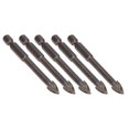 thumbnail image 1 of 5 brocas cruzadas de 1/4 pulg., vástago hexagonal, para azulejos, vidrio, cerámica, hormigón, herramienta de aleación dura de 8 mm, 1 of 12