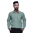 thumbnail image 1 of BESTMAN Printed Cotton Shirts For Men Long Sleeve Slim Fit Formal Shirt For Boy, 1 of 5