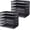5 Tier Black 2pack, variant on PETGLE 5 Slot Mesh Desk Organizer Tray, File Paper Letter Folder Holder Desktop Paper Sorter Mail Organization Rack Storage Accessories, for Office Home School Classroom, Black, 2 Pack