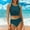 Bronze, variant on Hot Days Bold Styles UTSJKR Women's Two Piece Tankini Bathing Suits Sporty High Neck Tank Top with High Waisted Bottom Tummy Control Swimsuits Blue L