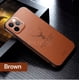 thumbnail image 1 of Funda de marco cuadrado de textura de cuero de lujo para iPhone 14 Plus 13 12 11 Pro Max Mini X Xr Xs Funda de armadura a prueba de golpes con patrón de ciervo Tan Jianjun unisex, 1 of 2