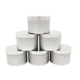 thumbnail image 1 of 10 latas vacías mate de 8 onzas para almacenar especias, dulces, té, regalos, velas redondas, pequeñas cajas de hierro., 1 of 5