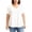 White, variant on Oversized Tshirts for Women V Neck Short Sleeve Tunic Tops with Single Row Button Front Ruffle hem Pleated Shirts Casual Loose Fit Solid Clothes Black 2XL