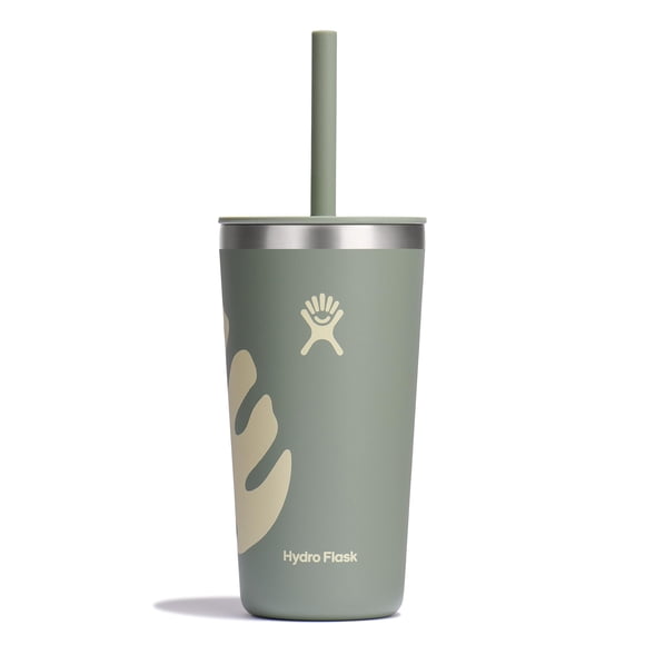 Vaso Hydro Flask All Around de 600 ml con tapa de pajita Botanical Bliss