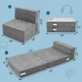 thumbnail image 2 of ABORON Folding Sofa Bed Floor Mattress for Kids, Tri Folding Mattress Kid Fold Up Sofa Futon Folding Chair Bed, Child Foldable Mattress Floor Bed Folding Couch Trifold Mattress for Playroom, 2 of 8