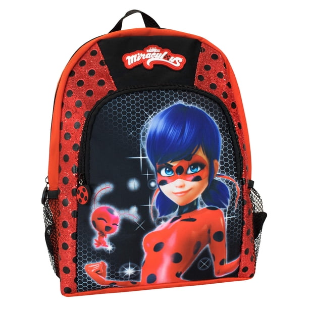 Mochila Miraculous Ladybug para niños, color rojo, mercancía oficial