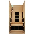 thumbnail image 2 of JNH Lifestyles Joyous 1 Person Infrared Sauna w/ Canadian Hemlock (Low EMF), 2 of 5