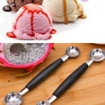 thumbnail image 2 of Injueey Cuchara para sandía, excavadora de acero inoxidable, cuchara para helado de doble extremo, mango de plástico, cuchara para postre, melón Cocina y Comedor PC 1 Injueey JJ14185-00, 2 of 6
