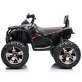 thumbnail image 5 of 24V 4WD Kids Ride on Electric ATV with 2 Seater,4-Wheeler Quad Car Toy w/ 2*200W Motor 7AH Battery Powered,4.9Mph Max Speed,LED Lights Spring Suspension for Boys & Girls,Black, 5 of 9