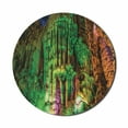 thumbnail image 1 of Colorful Mouse Pad for Computers, Rainbow Colored Rock Formation Theme Natural Beauties Composition Pastoral Image, Round Non-Slip Thick Rubber Modern Mousepad, 8" Round, Multicolor, by Ambesonne, 1 of 2