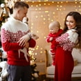 thumbnail image 6 of GYRATEDREAM Family Matching Christmas Sweater Snowflake Pattern Long Sleeve Crew Neck Xmas Holiday Pullover Knitwear for Family L Mom, 6 of 9