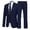 Navy, variant on Valora Product Category Men's Suits Product Title Male Slim Fit Business Wedding Party Two Piece Set for Modern Black S