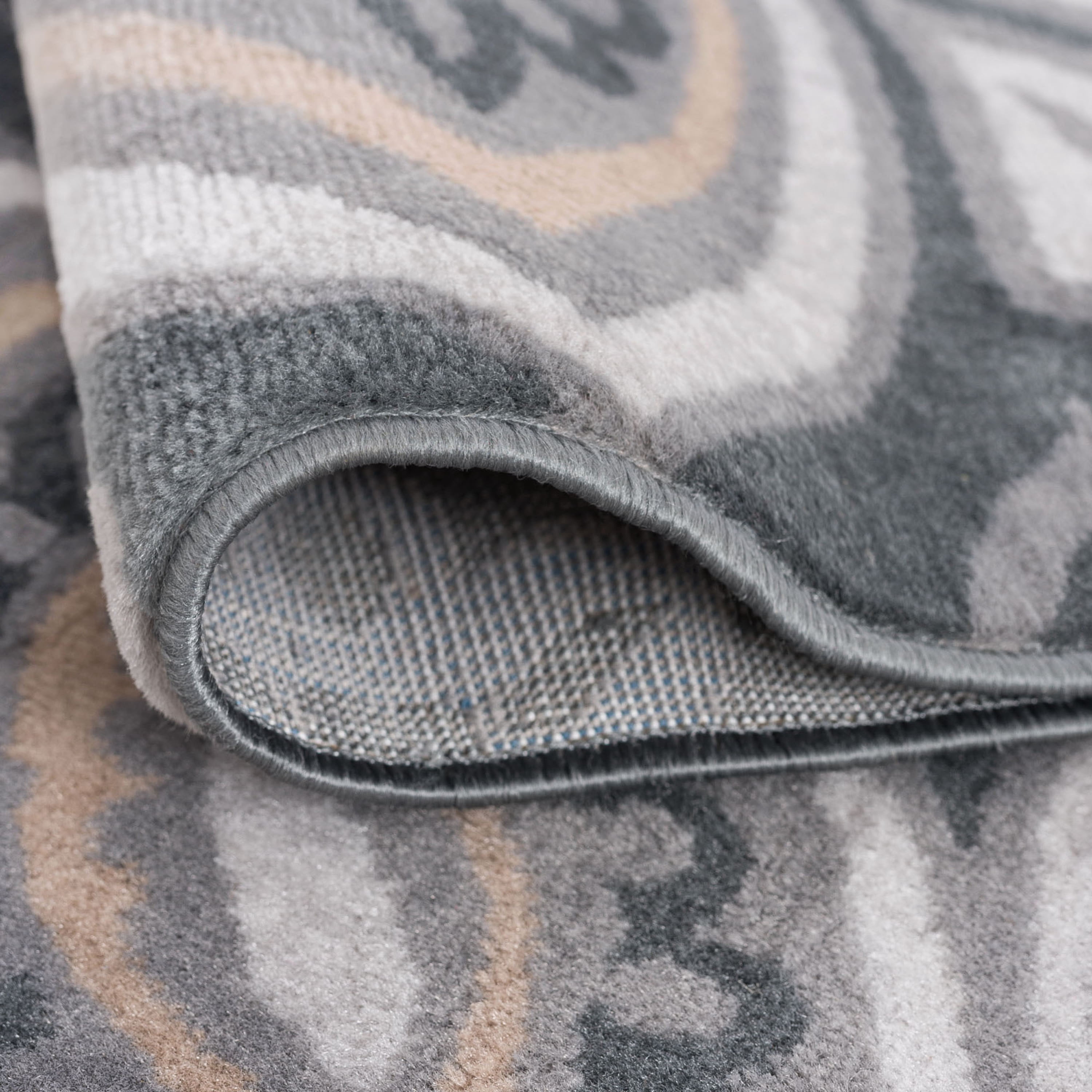 5x7 Transitional Dark Gray Area Rugs for Living Room | Bedroom Rug | Dining Room Rug | Indoor Entry or Entryway Rug | Kitchen Rug | Alfombras para Salas 5' x 7'