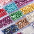thumbnail image 2 of Productos para decoración de uñas Fragmentos de vidrio con diamantes Joyas Oro y plata Vidrio roto Grava para uñas, 2 of 6