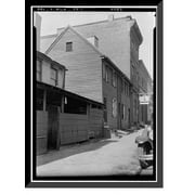 Historic Framed Print, Ann Newlin Houses, 108 & 110 East Fifth Street, Wilmington, New Castle County, DE, 17-7/8" x 21-7/8"
