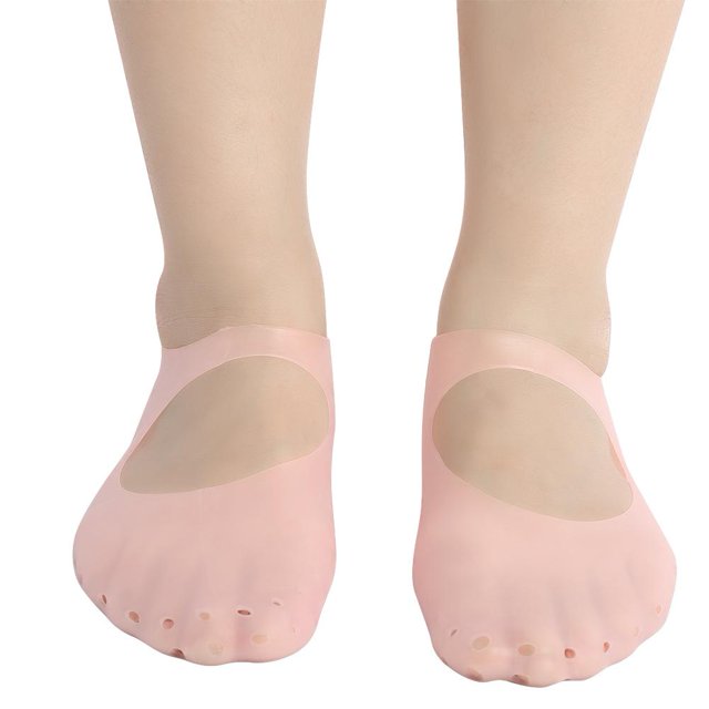 Noref Anti-cracking Socks, Silicone Prevention Socks,1 Pair Silicone Socks Foot Anti-cracking Protector Foot Care Tool Prevention Socks