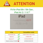 Fintie iPad 9.7 Inch 2018 /2017 Case, SlimShell Cover for iPad 6th Gen /5th Gen /iPad Air 2 /iPad Air, Black