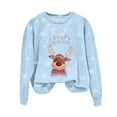 thumbnail image 4 of Crewneck Pullover Ugly Christmas Sweatshirt With Deer Print Fashion Long Sleeve Streetwear Top For Casual Wear, 4 of 6