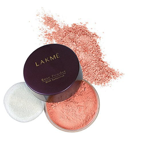Lakme Rose Loose Face Powder Warm Pink, Face Makeup for a Rosy Glow - 40 G