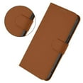 thumbnail image 4 of Wallet Case Compatible for Google Pixel 10a, PU Leather Magnetic Closure Protective Flip Folio Case with 3 Card Holder and Wrist Strap Cover Women Men,Brown,For Google Pixel 10a, 4 of 11