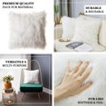 thumbnail image 4 of Efavormart 2 Pack | 18" White Faux Fur Sheepskin Throw Pillow Cases, Square Pillow Covers, 4 of 11