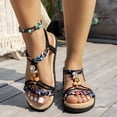 thumbnail image 5 of IUJSOY Sandals for Women 2025 Braided Slingback Flats Open Toe Non-Slip Summer Beach Shoes, 5 of 9