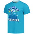 thumbnail image 2 of Men's Homage  Teal Seattle Mariners Doodle Collection My Oh My Tri-Blend T-Shirt, 2 of 3