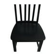 thumbnail image 5 of International Concepts Schoolhouse Wood Dining Chair in Black (Set of Two), 5 of 6