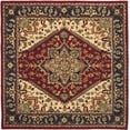 thumbnail image 2 of Safavieh Heritage Collection HG625A Handmade Traditional Oriental Red Wool Square Area Rug (8' Square), 2 of 2