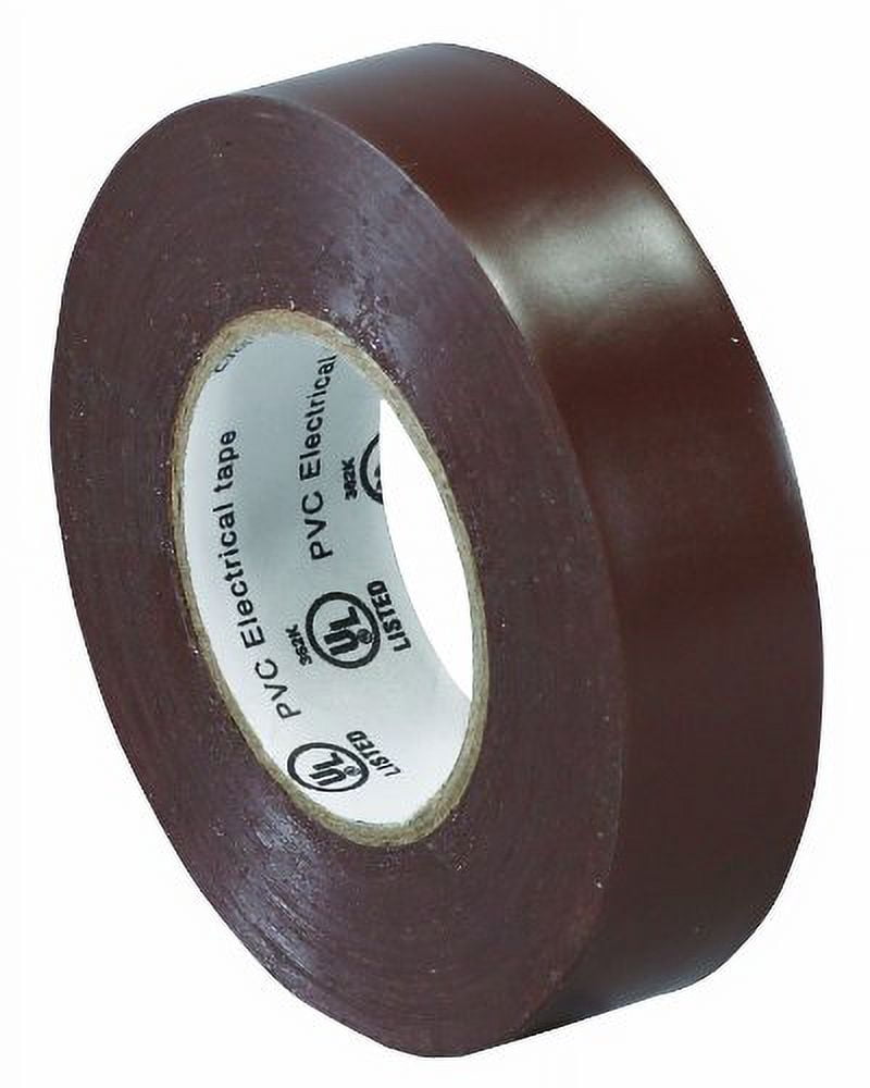 Aviditi T964618N 0.75 in. x 20 yards Brown Electrical Tape - Case of 200