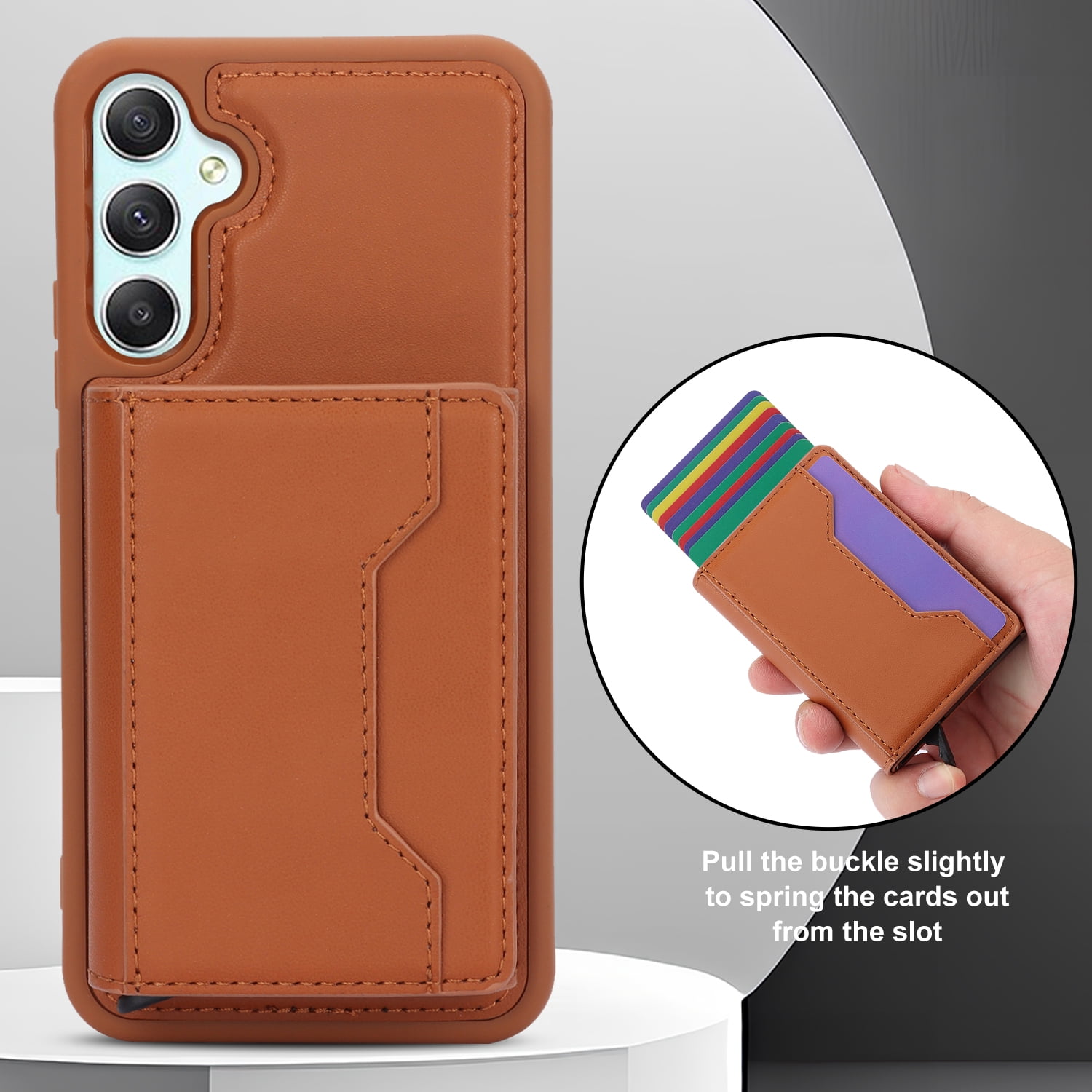 for Samsung Galaxy A54 5G 2 In 1 Detachable Magnetic Card Slots