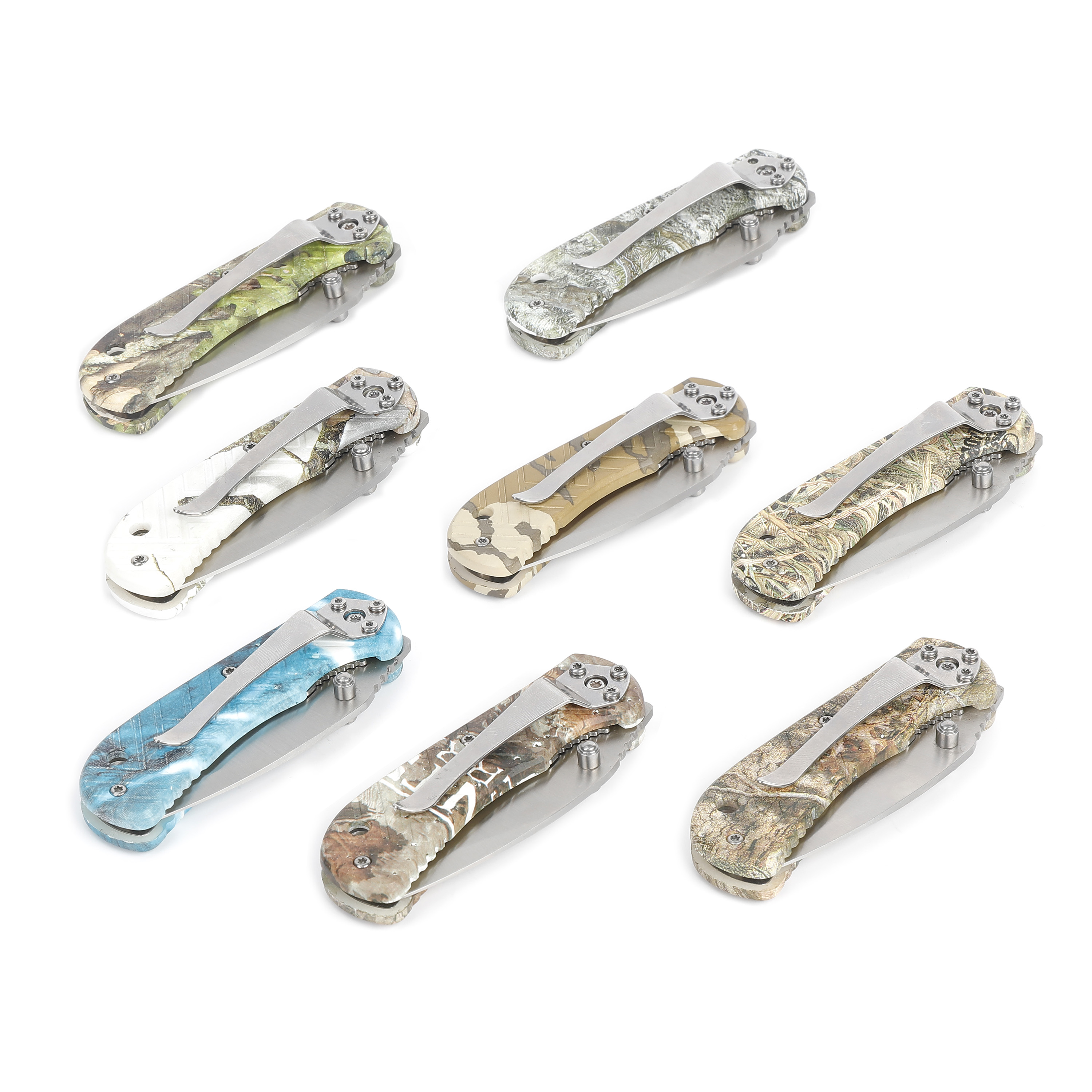 Mossy Oak - Brandclub - Mossy Oak 8 Piece Folding Pocket Knife Set