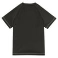 thumbnail image 6 of FORMRS Boys Rash Guard with Short Sleeves UPF 50+ Swim Shirts Sizes 3-12T, Black Sunflower Pattern, 6 of 6