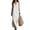 White, variant on Women's V Neck Sleeveless A Line Maxi Sundress with Side Slit Loose Flowy Cotton Linen Casual Dress for Summer Navy S