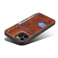 thumbnail image 3 of Dteck Case for iPhone 13 Pro Max,Luxury Leather Card Slot Holder Case Shockproof Rubber Slim Lightweight Shell Cover for iPhone 13 Pro Max,Brown, 3 of 6