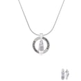 thumbnail image 2 of Delight Jewelry Silvertone 3-D White Running Shoe Gymnastics Ring Charm Necklace, 18", 2 of 4