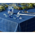 thumbnail image 3 of Blue Metallic Windowpane Tablecloth 52x52, 3 of 3