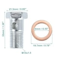 thumbnail image 6 of Unique Bargains 2 Set M14x1.5 35mm Length Motorcycle Hollow Bolt Screws with Washers Brake Hollow Screws Metric Thread, 6 of 6