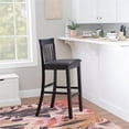 thumbnail image 2 of Riverbay Furniture 31" Transitional Wood & Fabric Bar Stool in Black, 2 of 16