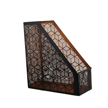 Decmode Contemporary 40 X 40 Inch Iron GeometricalPatterned Delectable Contemporary Magazine Holder Decmode Contemporary 40 X 40 Inch Iron GeometricalPatterned Delectable Contemporary Magazine Holder